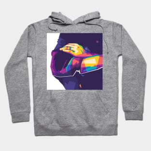 man's hand wpap pop art Hoodie